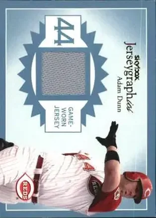 2004 SkyBox Autographics - Jerseygraphics Blue #J-AD - Adam Dunn - Cincinnati Reds