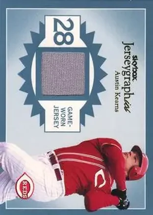 2004 SkyBox Autographics #J-AK Jerseygraphics Blue Austin Kearns