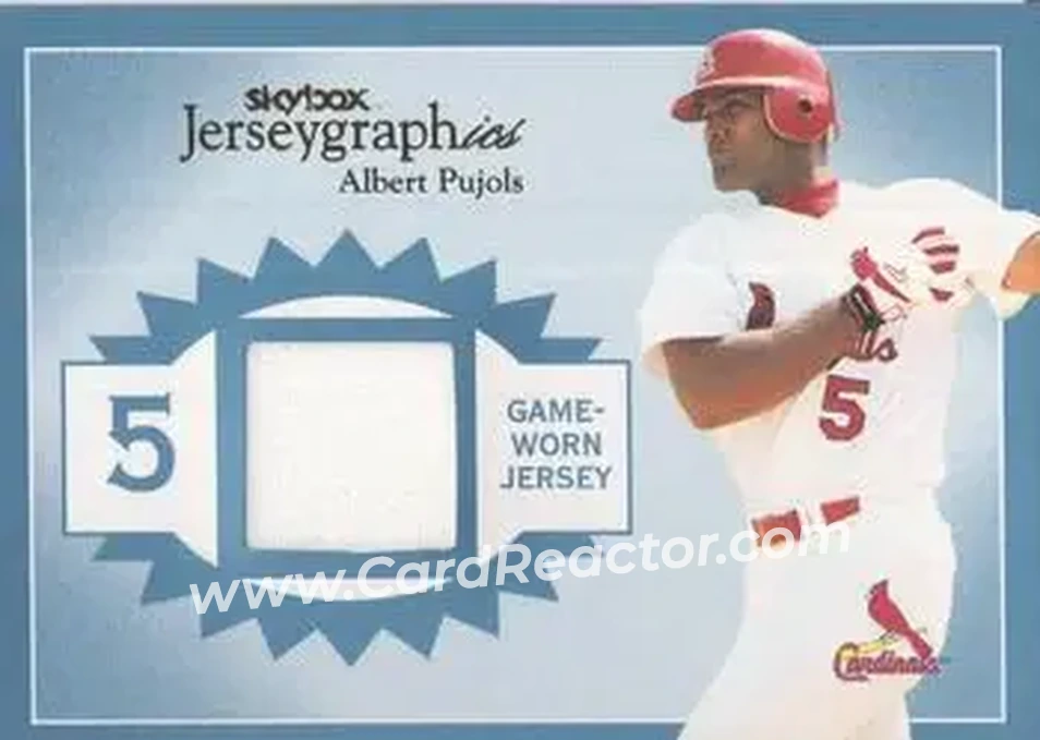 2004 SkyBox Autographics - Jerseygraphics Blue #J-AP - Albert Pujols - St. Louis Cardinals - Front