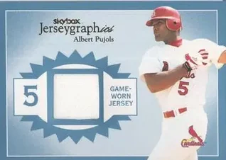 2004 SkyBox Autographics - Jerseygraphics Blue #J-AP - Albert Pujols - St. Louis Cardinals