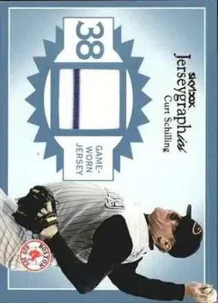 2004 SkyBox Autographics - Jerseygraphics Blue #J-CS - Curt Schilling - Boston Red Sox