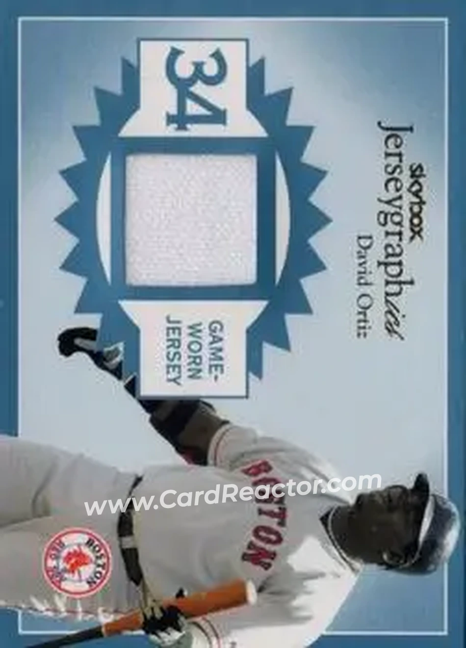 2004 SkyBox Autographics - Jerseygraphics Blue #J-DO - David Ortiz - Boston Red Sox - Front