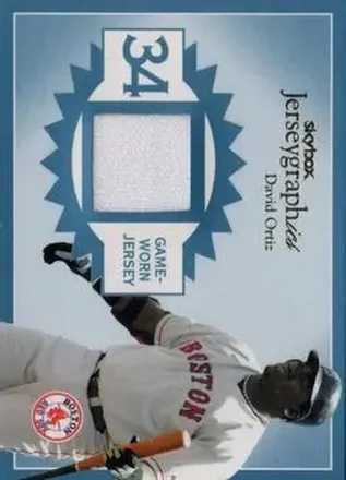 2004 SkyBox Autographics - Jerseygraphics Blue #J-DO - David Ortiz - Boston Red Sox