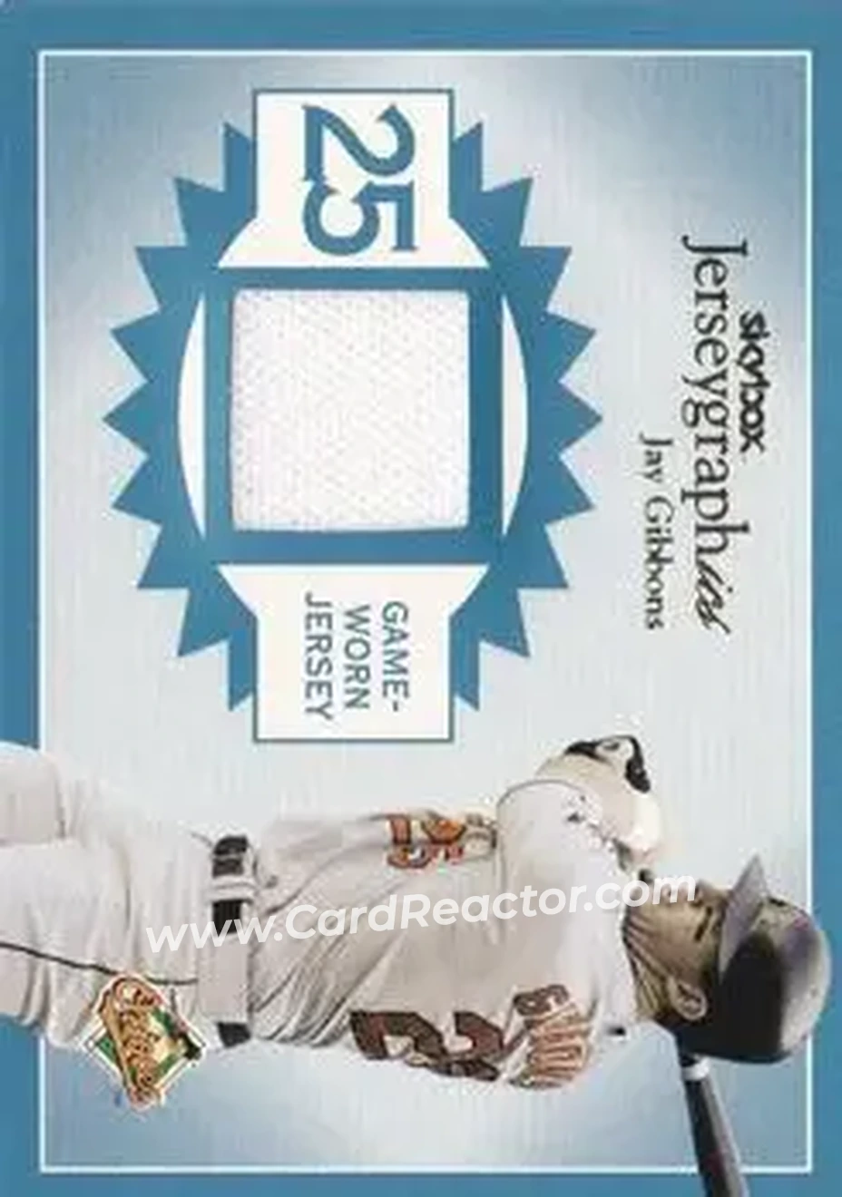 2004 SkyBox Autographics - Jerseygraphics Blue #J-JG2 - Jay Gibbons - Baltimore Orioles - Front