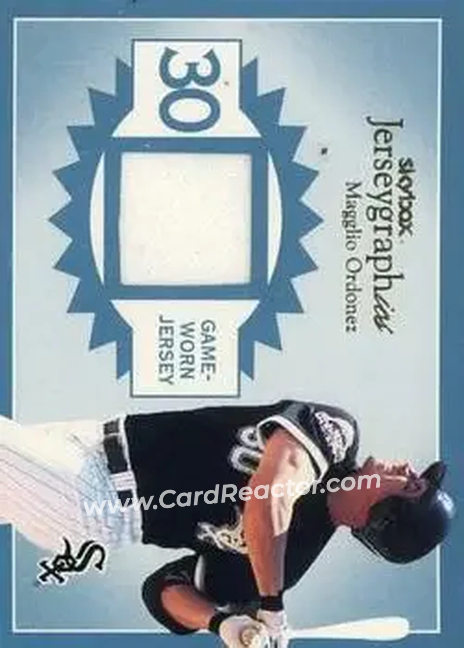 2004 SkyBox Autographics - Jerseygraphics Blue #J-MO - Magglio Ordonez - Chicago White Sox - Front