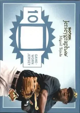 2004 SkyBox Autographics - Jerseygraphics Blue #J-MT - Miguel Tejada - Baltimore Orioles