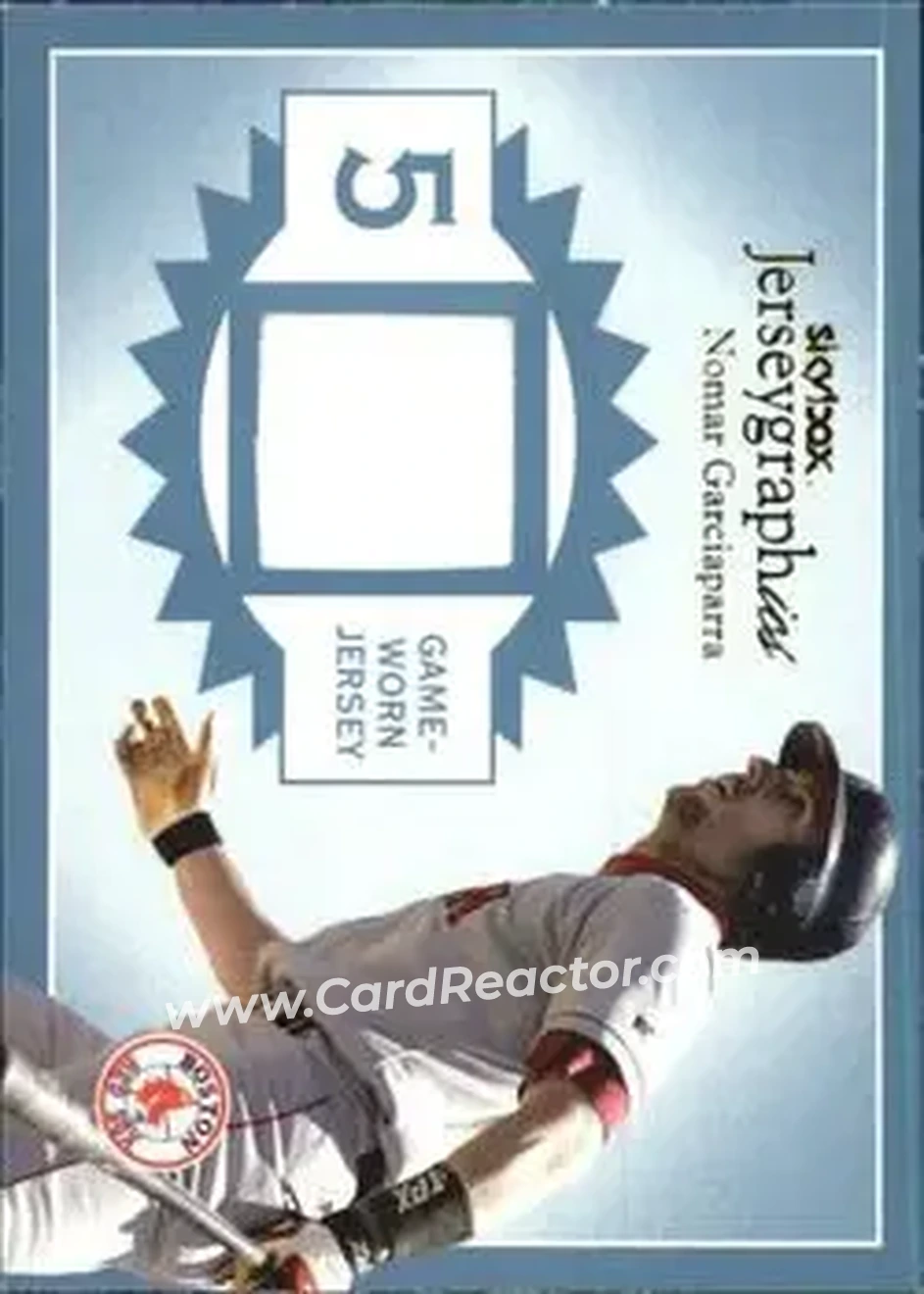 2004 SkyBox Autographics - Jerseygraphics Blue #J-NG - Nomar Garciaparra - Boston Red Sox - Front
