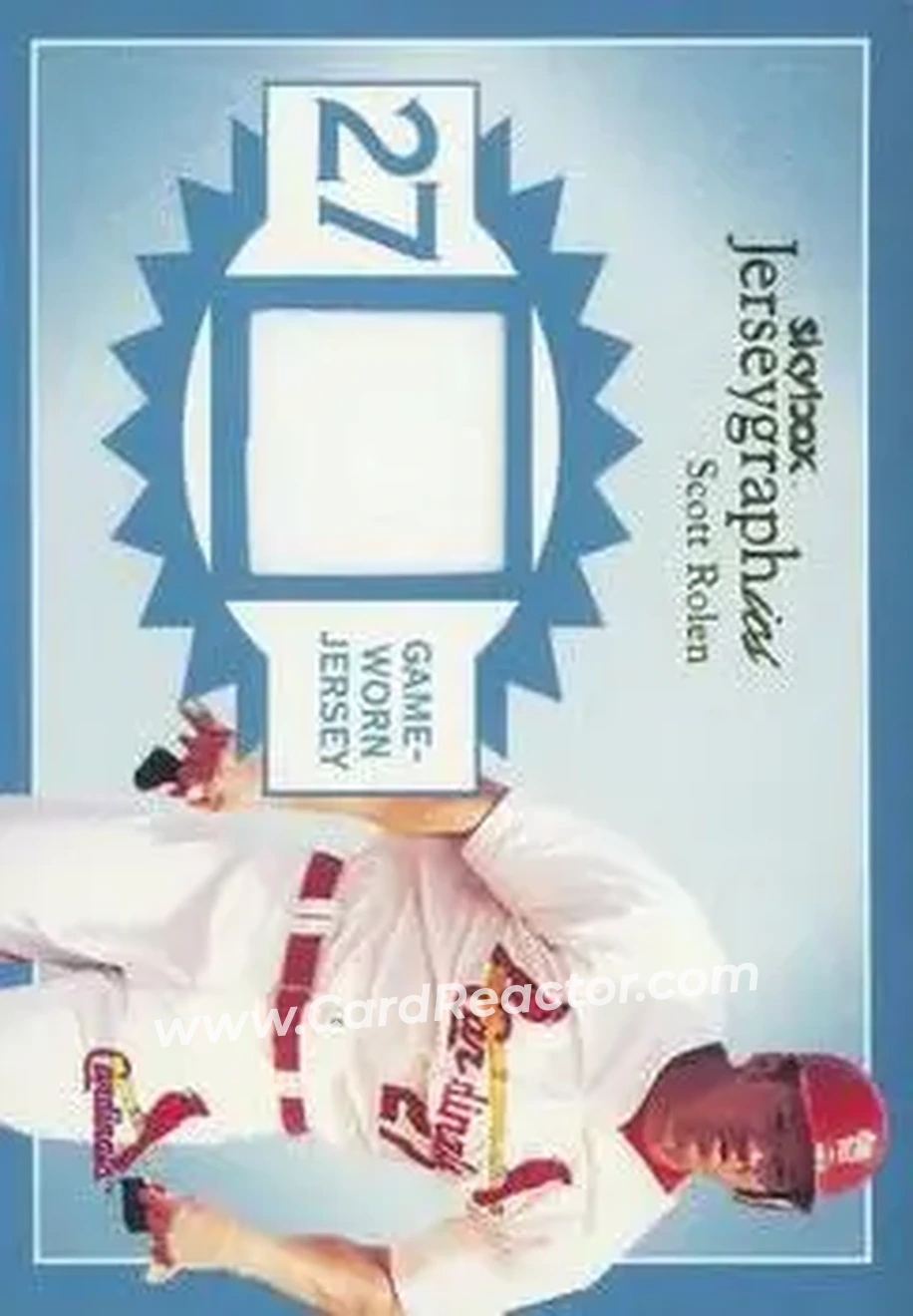 2004 SkyBox Autographics - Jerseygraphics Blue #J-SC - Scott Rolen - St. Louis Cardinals - Front