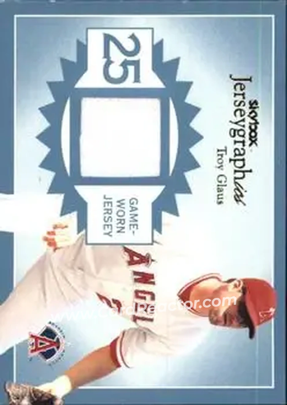 2004 SkyBox Autographics - Jerseygraphics Blue #J-TG - Troy Glaus - Anaheim Angels - Front