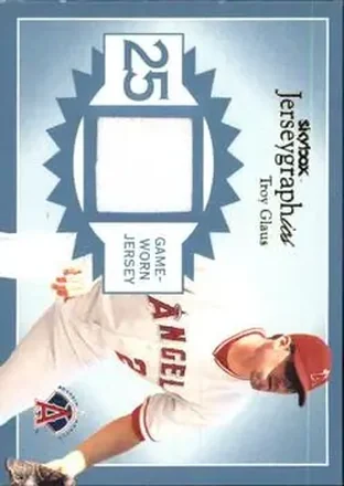 2004 SkyBox Autographics - Jerseygraphics Blue #J-TG - Troy Glaus - Anaheim Angels