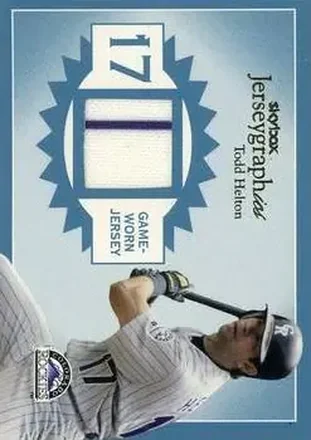 2004 SkyBox Autographics - Jerseygraphics Blue #J-TH - Todd Helton - Colorado Rockies