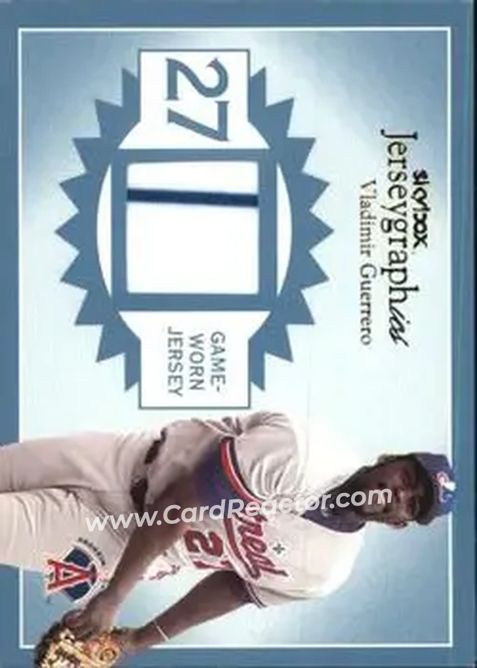 2004 SkyBox Autographics - Jerseygraphics Blue #J-VG - Vladimir Guerrero - Anaheim Angels - Front