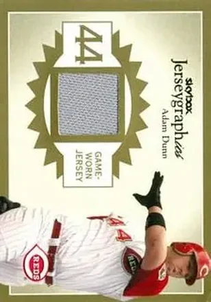 2004 SkyBox Autographics - Jerseygraphics Gold #J-AD - Adam Dunn - Cincinnati Reds