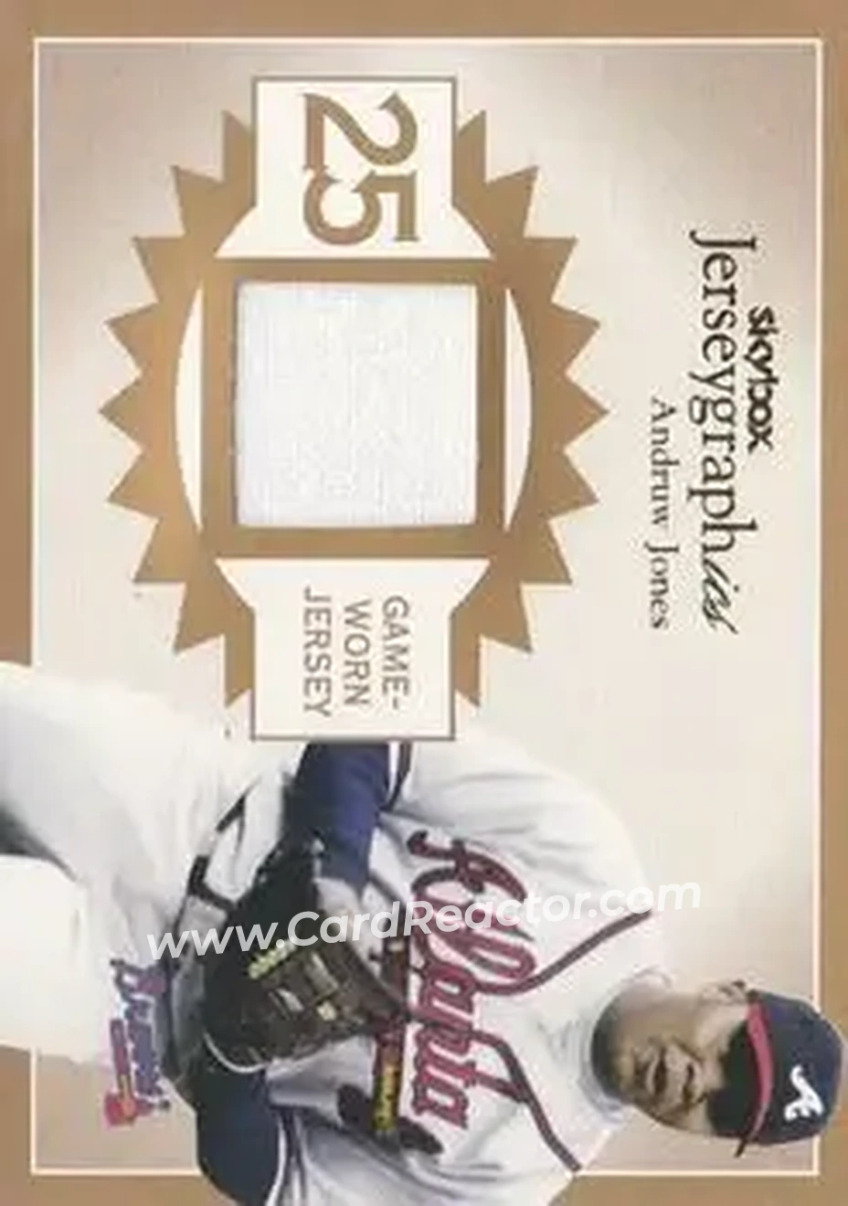 2004 SkyBox Autographics - Jerseygraphics Gold #J-AJ - Andruw Jones - Atlanta Braves - Front