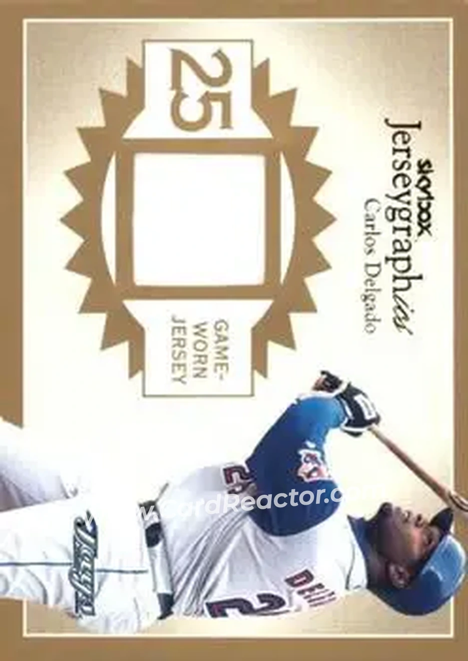 2004 SkyBox Autographics - Jerseygraphics Gold #J-CD - Carlos Delgado - Toronto Blue Jays - Front