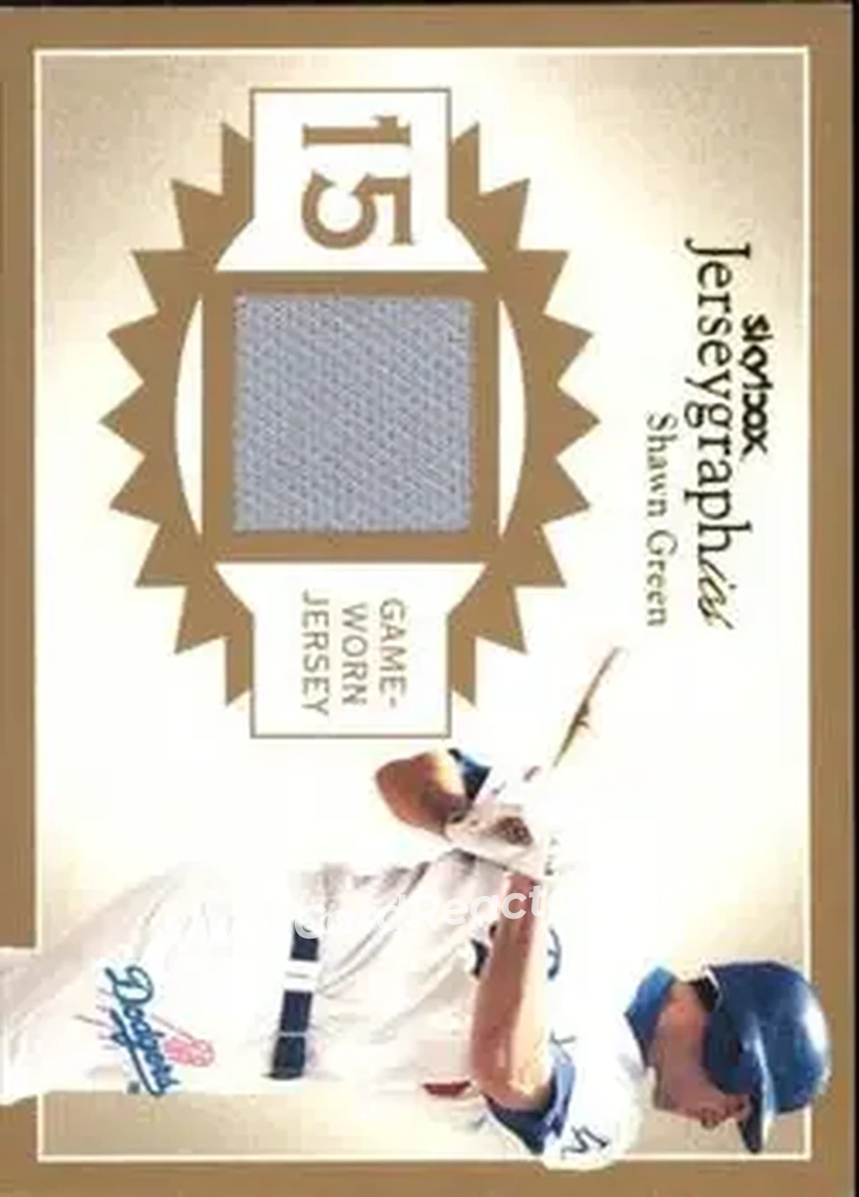 2004 SkyBox Autographics - Jerseygraphics Gold #J-SG - Shawn Green - Los Angeles Dodgers - Front