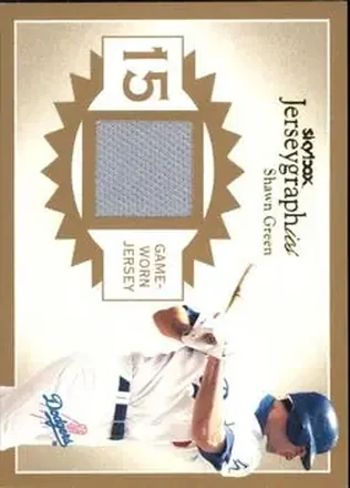 2004 SkyBox Autographics - Jerseygraphics Gold #J-SG - Shawn Green - Los Angeles Dodgers