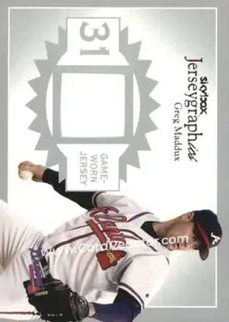 2004 SkyBox Autographics - Jerseygraphics Silver #J-GM - Greg Maddux - Atlanta Braves - Front