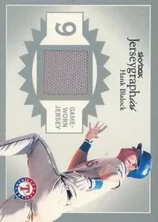 2004 SkyBox Autographics - Jerseygraphics Silver #J-HB - Hank Blalock - Texas Rangers