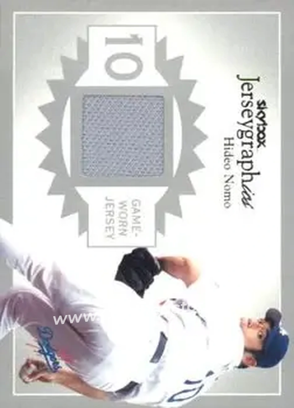 2004 SkyBox Autographics - Jerseygraphics Silver #J-HN - Hideo Nomo - Los Angeles Dodgers - Front