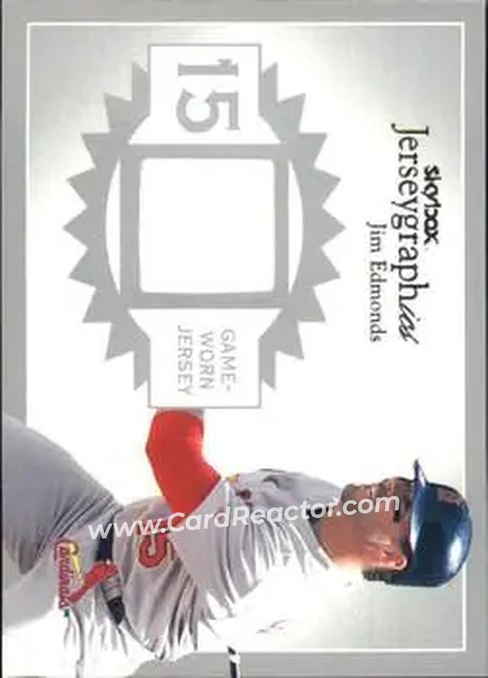 2004 SkyBox Autographics - Jerseygraphics Silver #J-JE - Jim Edmonds - St. Louis Cardinals - Front