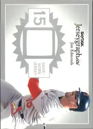 2004 SkyBox Autographics - Jerseygraphics Silver #J-JE - Jim Edmonds - St. Louis Cardinals