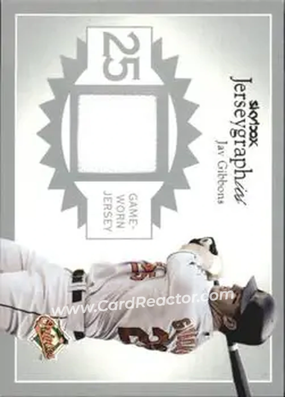 2004 SkyBox Autographics - Jerseygraphics Silver #J-JG2 - Jay Gibbons - Baltimore Orioles - Front