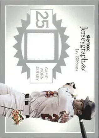 2004 SkyBox Autographics - Jerseygraphics Silver #J-JG2 - Jay Gibbons - Baltimore Orioles