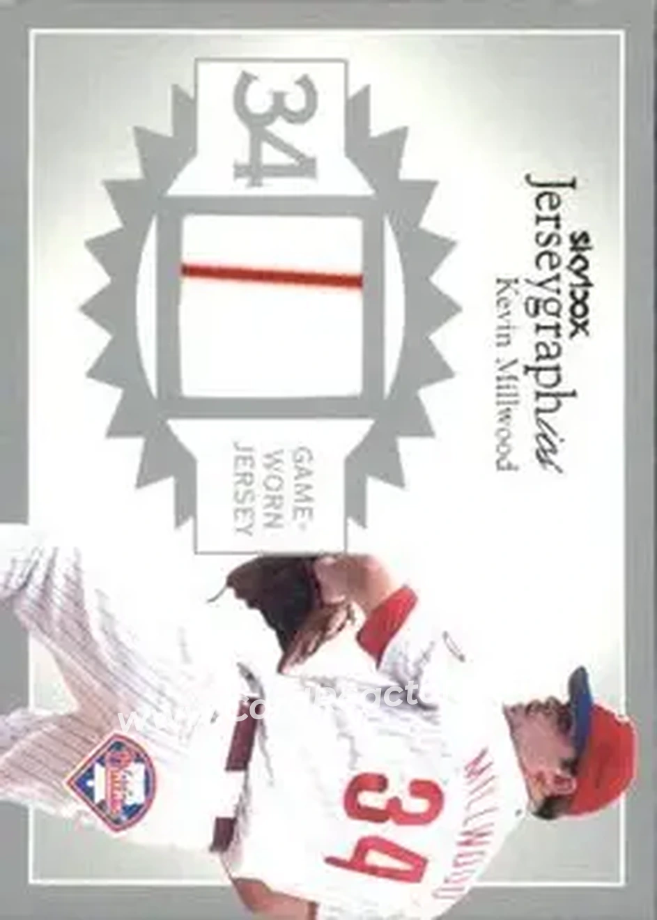 2004 SkyBox Autographics - Jerseygraphics Silver #J-KM - Kevin Millwood - Philadelphia Phillies - Front