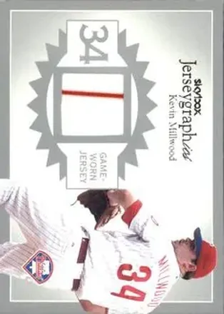 2004 SkyBox Autographics - Jerseygraphics Silver #J-KM - Kevin Millwood - Philadelphia Phillies