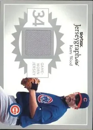 2004 SkyBox Autographics - Jerseygraphics Silver #J-KW - Kerry Wood - Chicago Cubs