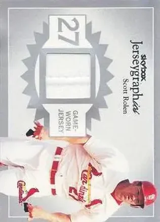 2004 SkyBox Autographics - Jerseygraphics Silver #J-SC - Scott Rolen - St. Louis Cardinals