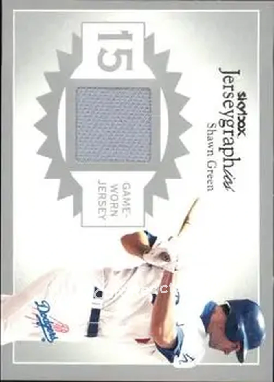 2004 SkyBox Autographics - Jerseygraphics Silver #J-SG - Shawn Green - Los Angeles Dodgers - Front