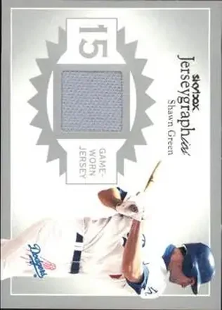 2004 SkyBox Autographics - Jerseygraphics Silver #J-SG - Shawn Green - Los Angeles Dodgers