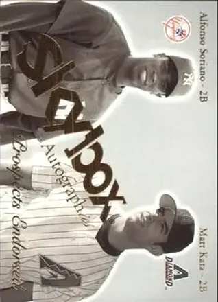 2004 SkyBox Autographics #11 PE Prospects Endorsed Alfonso Soriano - Matt Kata - New York Yankees - Arizona Diamondbacks