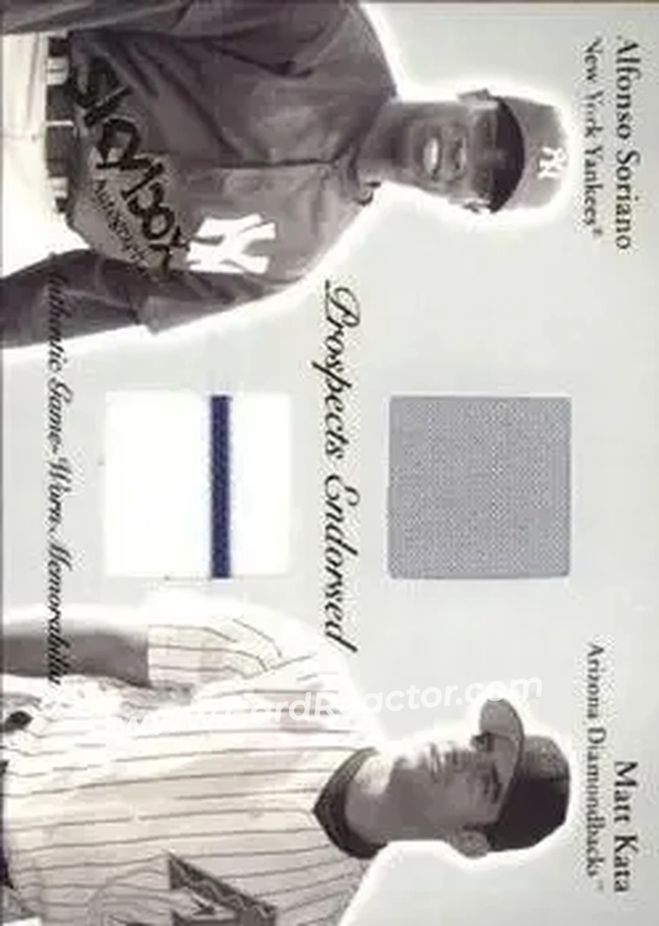2004 SkyBox Autographics - Prospects Endorsed Dual Jersey #PEJ-AS/MK - Alfonso Soriano - Matt Kata - Front