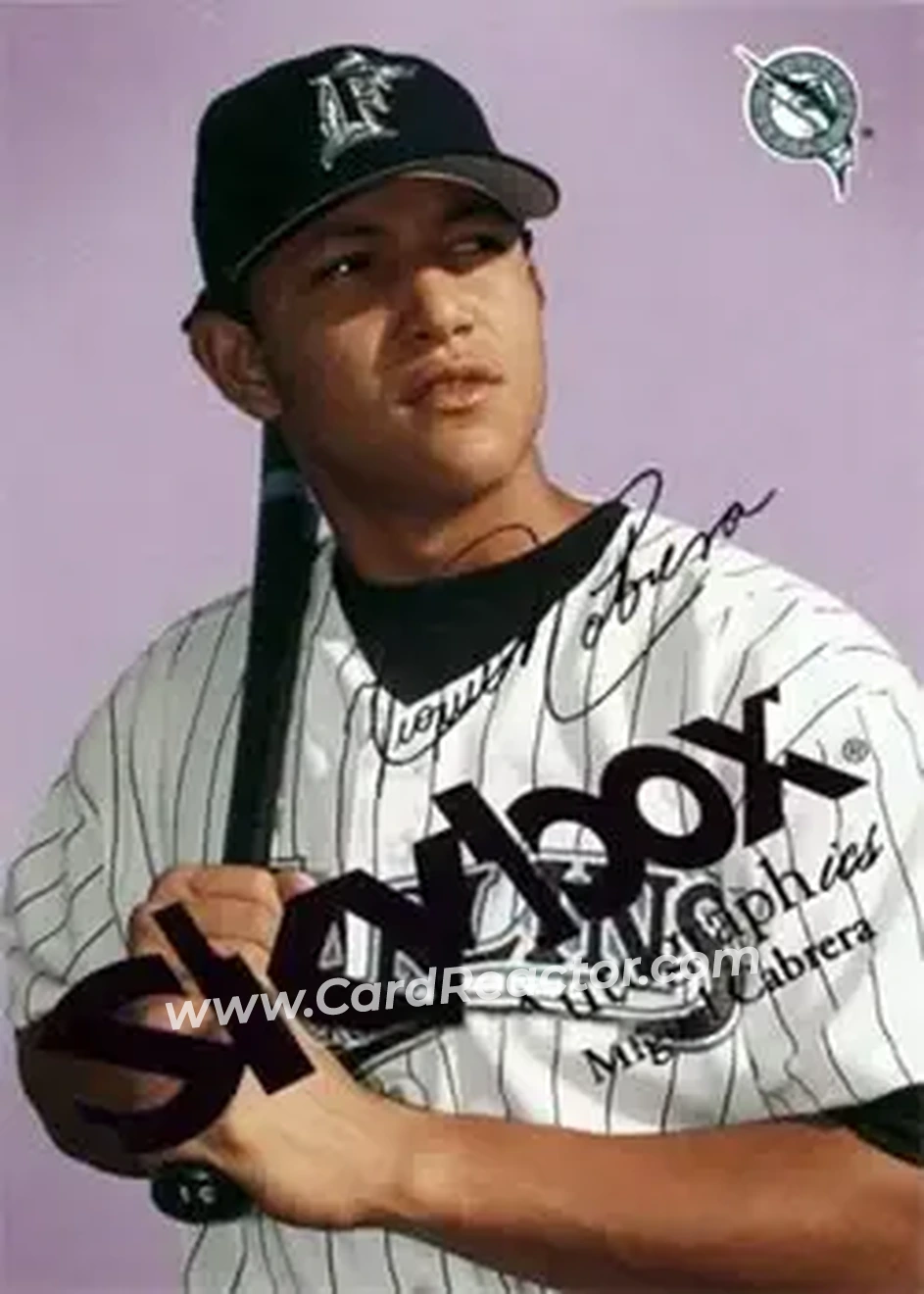 2004 SkyBox Autographics - Royal Insignia #8 - Miguel Cabrera - Florida Marlins - Front