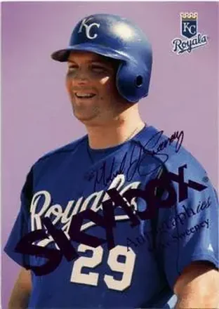 2004 SkyBox Autographics - Royal Insignia #22 - Mike Sweeney - Kansas City Royals