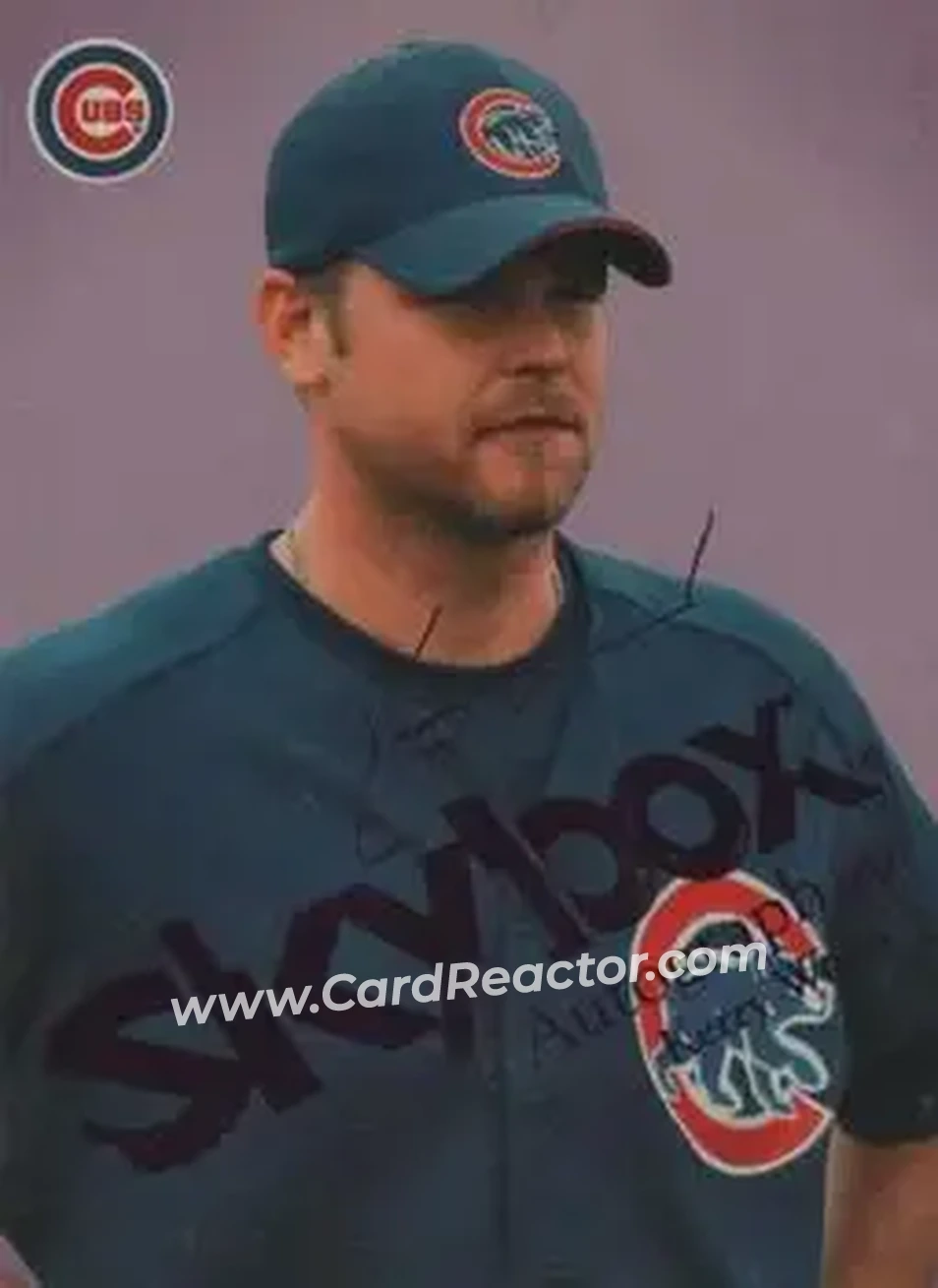 2004 SkyBox Autographics - Royal Insignia #46 - Kerry Wood - Chicago Cubs - Front 2004 SkyBox Autographics - Royal Insignia #46 - Kerry Wood - Chicago Cubs - Front