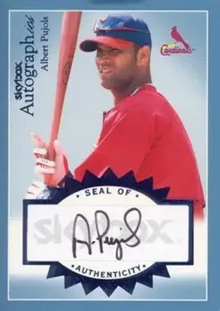 2004 SkyBox Autographics - Autographs Blue #A-AP - Albert Pujols - St. Louis Cardinals