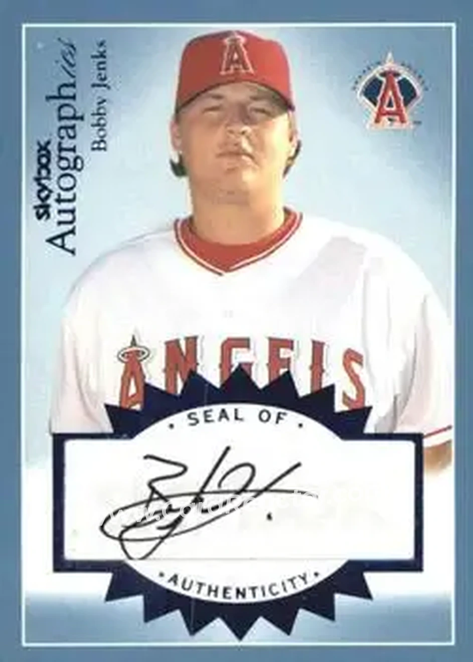 2004 SkyBox Autographics - Autographs Blue #A-BJ - Bobby Jenks - Anaheim Angels - Front