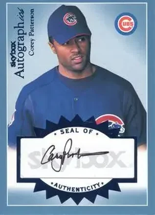 2004 SkyBox Autographics #A-CP Autographs Blue Corey Patterson