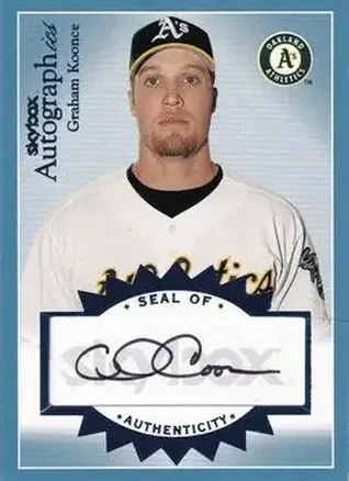 2004 SkyBox Autographics - Autographs Blue #A-GK - Graham Koonce - Oakland Athletics