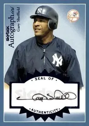2004 SkyBox Autographics - Autographs Blue #A-GS - Gary Sheffield - New York Yankees