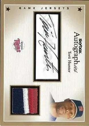 2004 SkyBox Autographics - Autographs Game Jersey Patch #AP-TH - Torii Hunter - Minnesota Twins