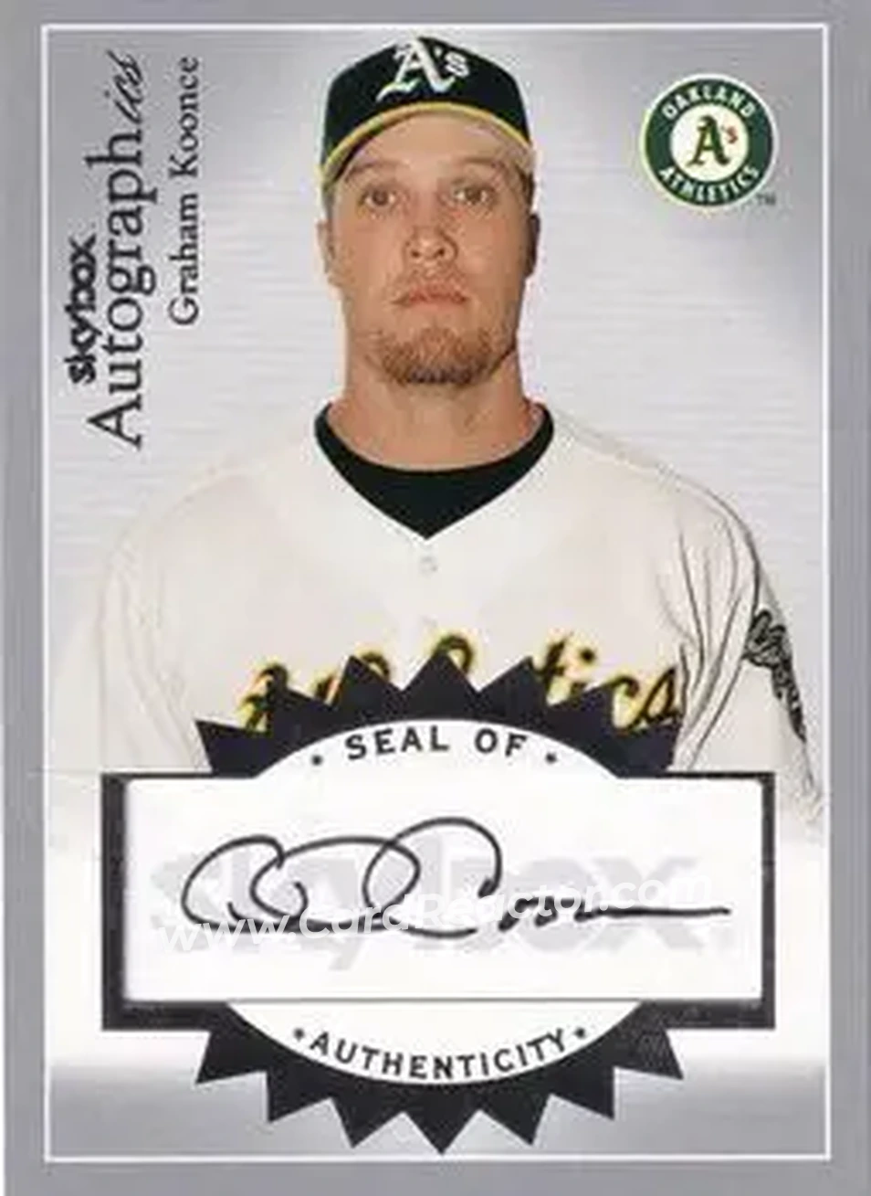 2004 SkyBox Autographics - Autographs Silver #A-GK - Graham Koonce - Oakland Athletics - Front