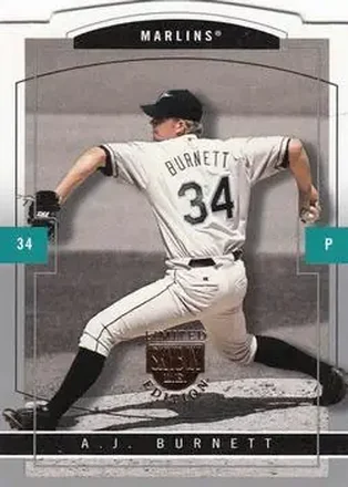 2004 SkyBox LE #88 - A.J. Burnett - Florida Marlins