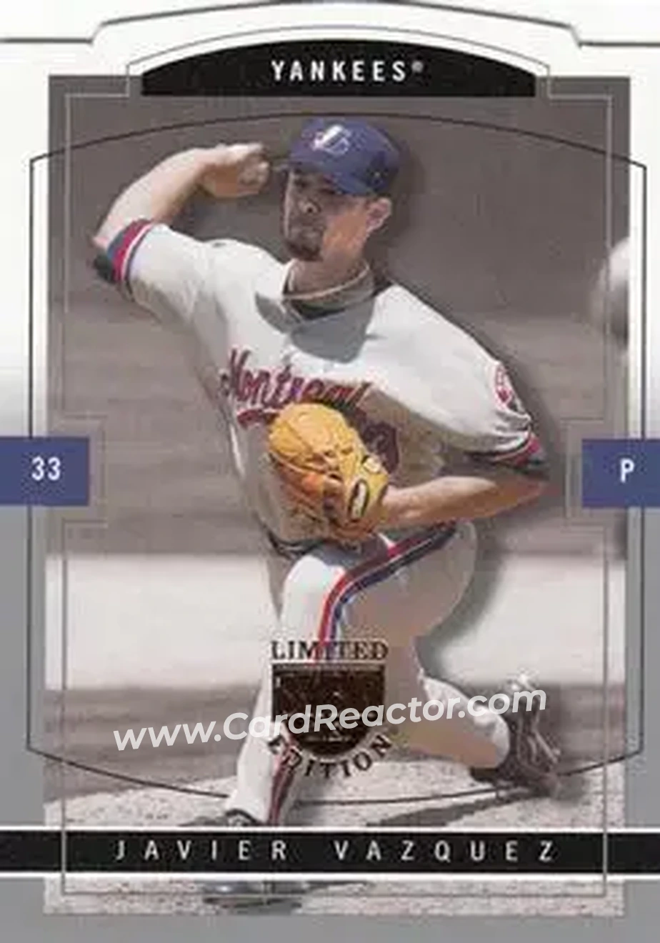 2004 SkyBox LE #103 - Javier Vazquez - New York Yankees - Front
