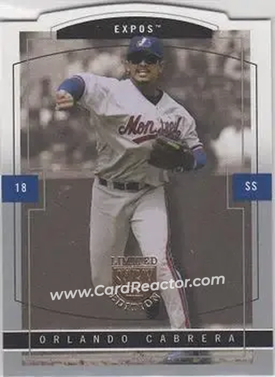 2004 SkyBox LE #71 - Orlando Cabrera - Montreal Expos - Front 2004 SkyBox LE #71 - Orlando Cabrera - Montreal Expos - Front