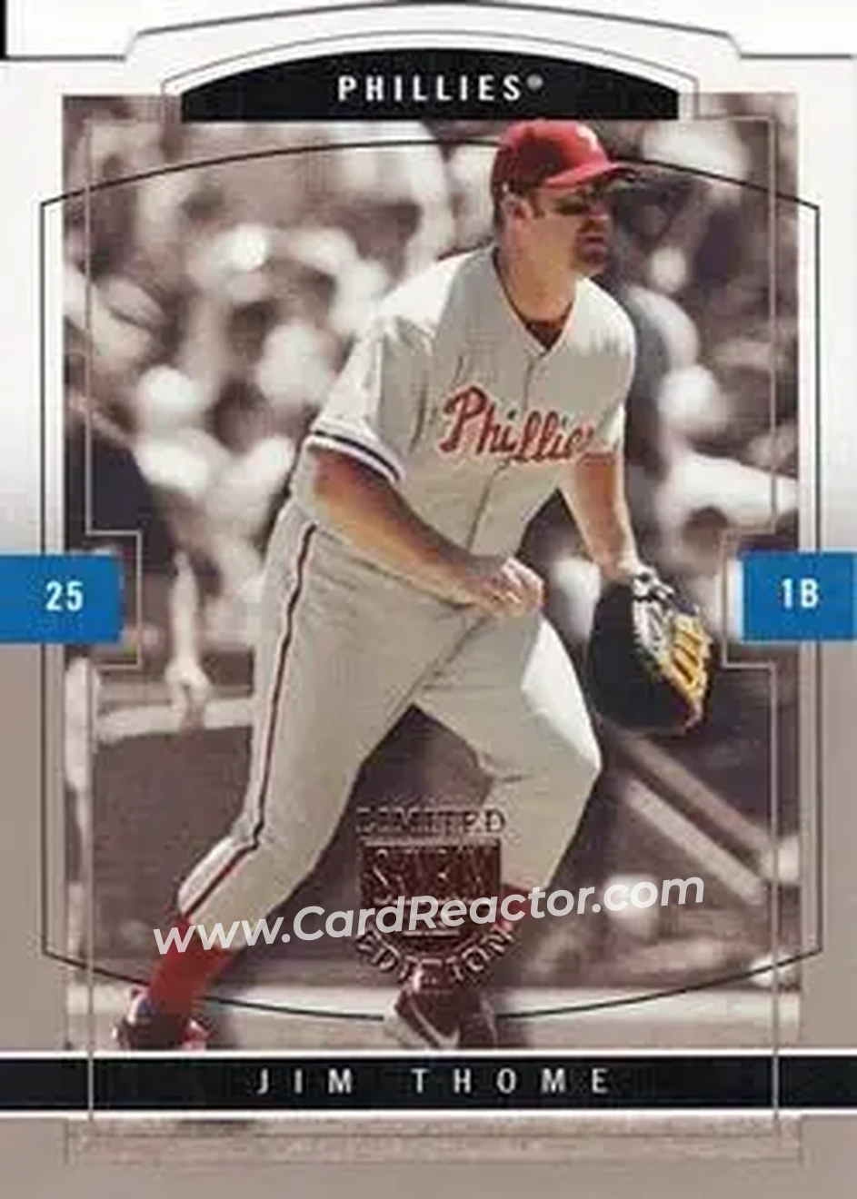 2004 SkyBox LE - Artist Proof #25 - Jim Thome - Philadelphia Phillies - Front 2004 SkyBox LE - Artist Proof #25 - Jim Thome - Philadelphia Phillies - Front